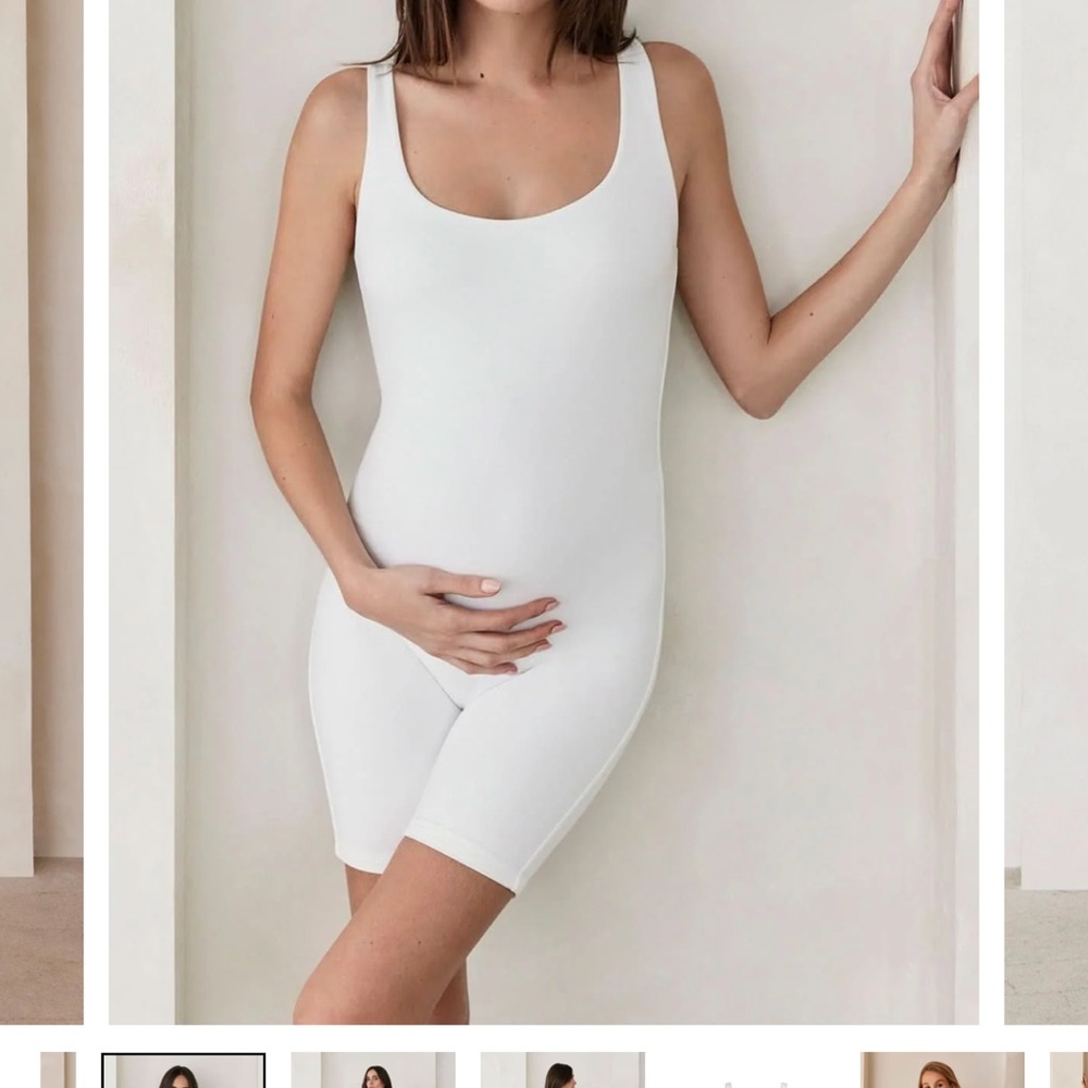 The Cindy Maternity Romper- Bumpsuit